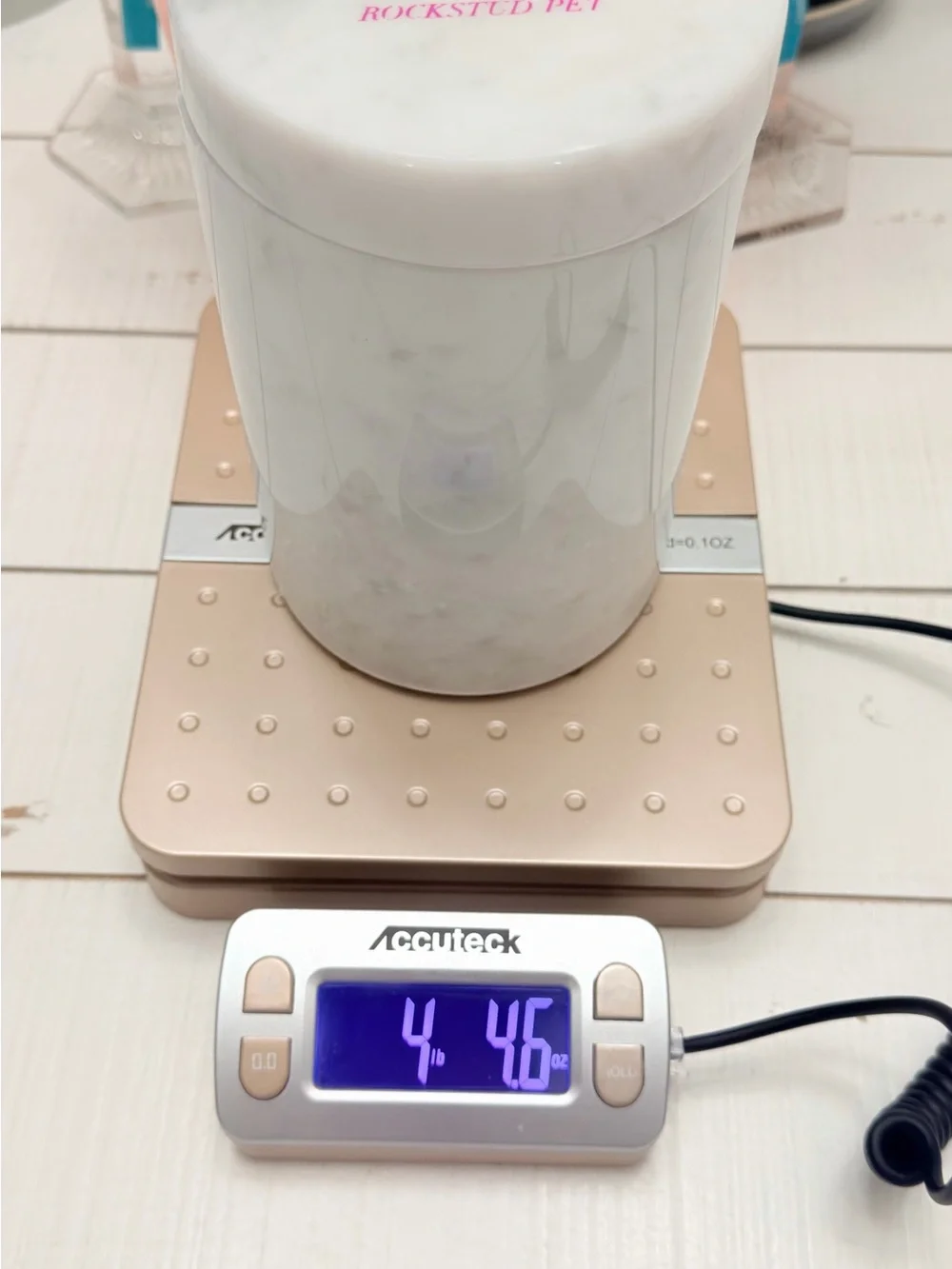Valentino Rockstud Pet Marble Treat Canister